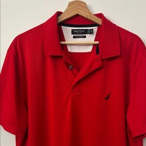 Nautica Classic Red Polo Shirt for Men